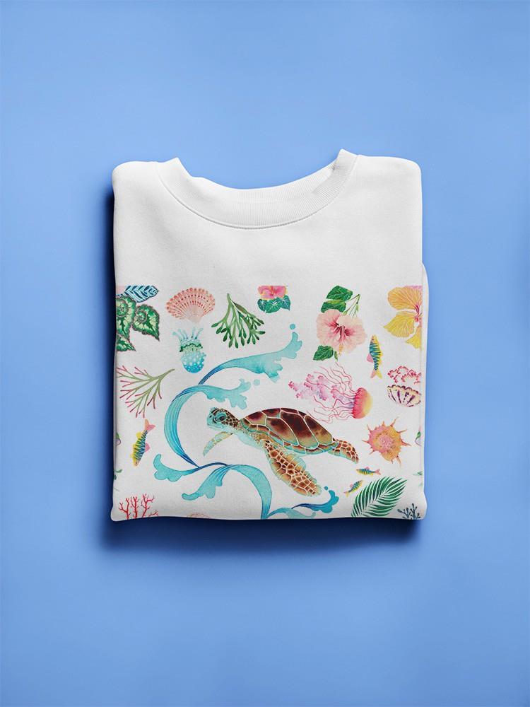 Colorful Turtle Love Sweatshirt -Gabby Malpas Designs