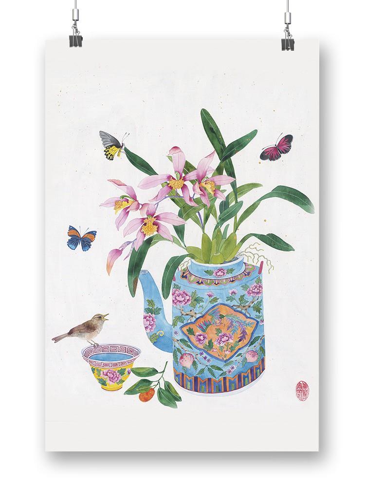 Peranakan Orchids Wall Art -Gabby Malpas Designs