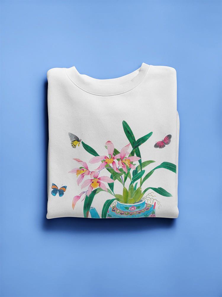 Peranakan Orchids Sweatshirt -Gabby Malpas Designs