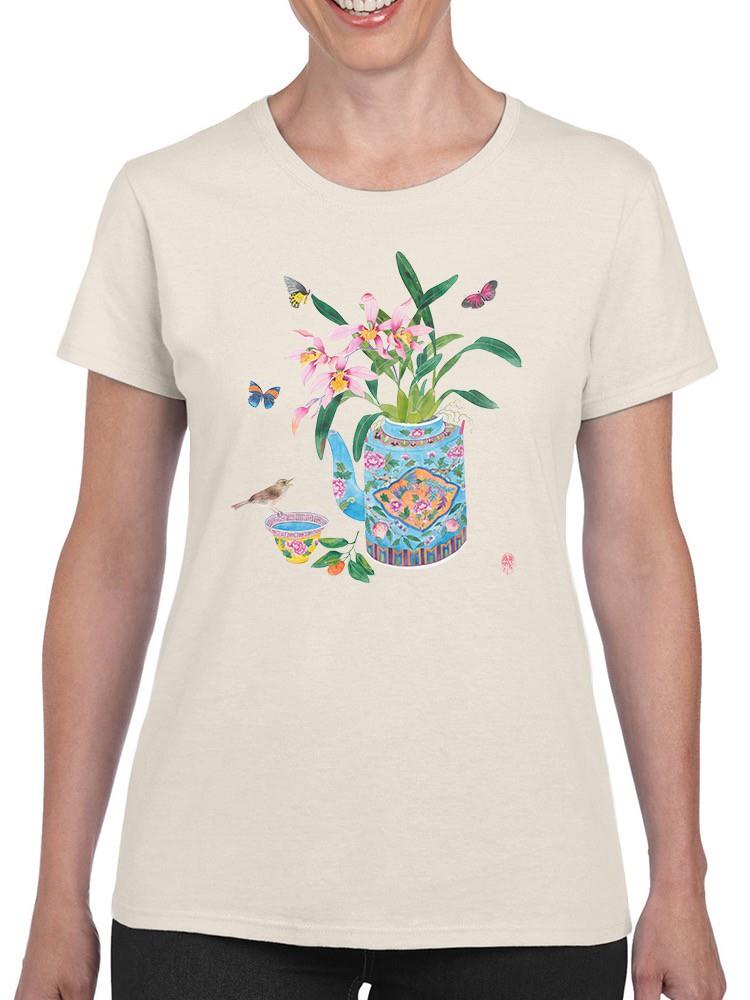 Peranakan Orchids T-shirt -Gabby Malpas Designs