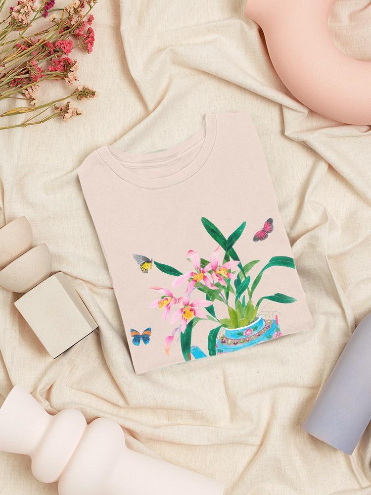 Peranakan Orchids T-shirt -Gabby Malpas Designs