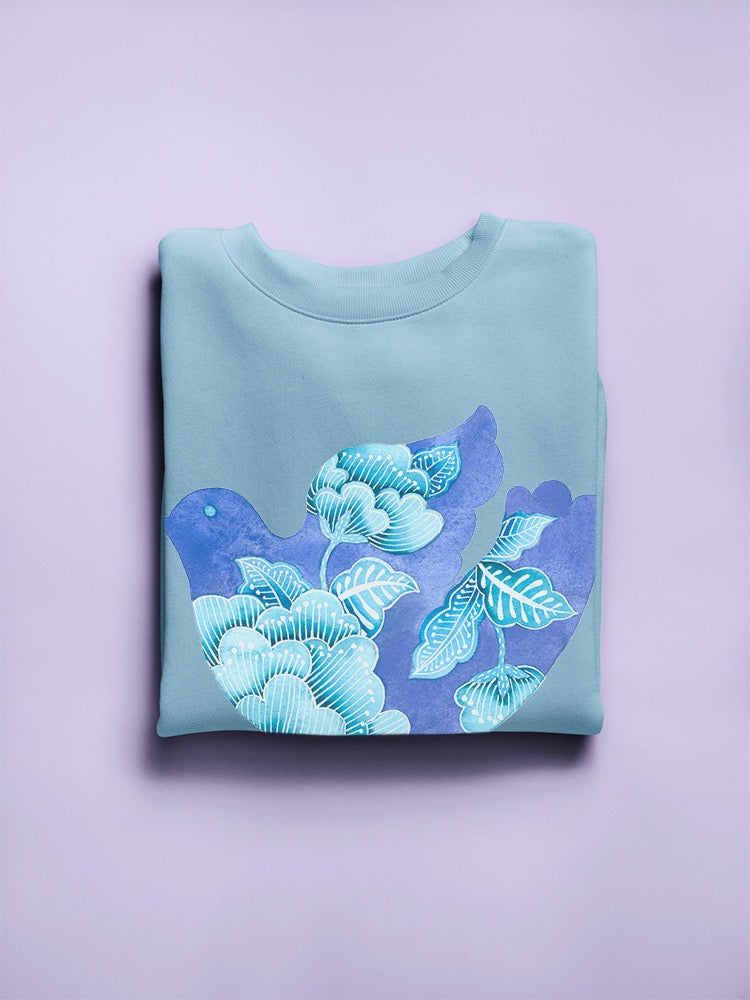 Peace Dove In Blue Sweatshirt -Gabby Malpas Designs