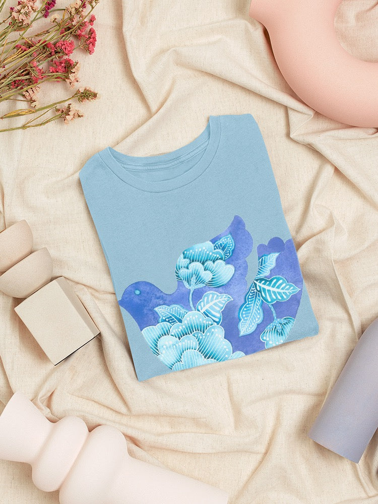 Peace Dove In Blue T-shirt -Gabby Malpas Designs