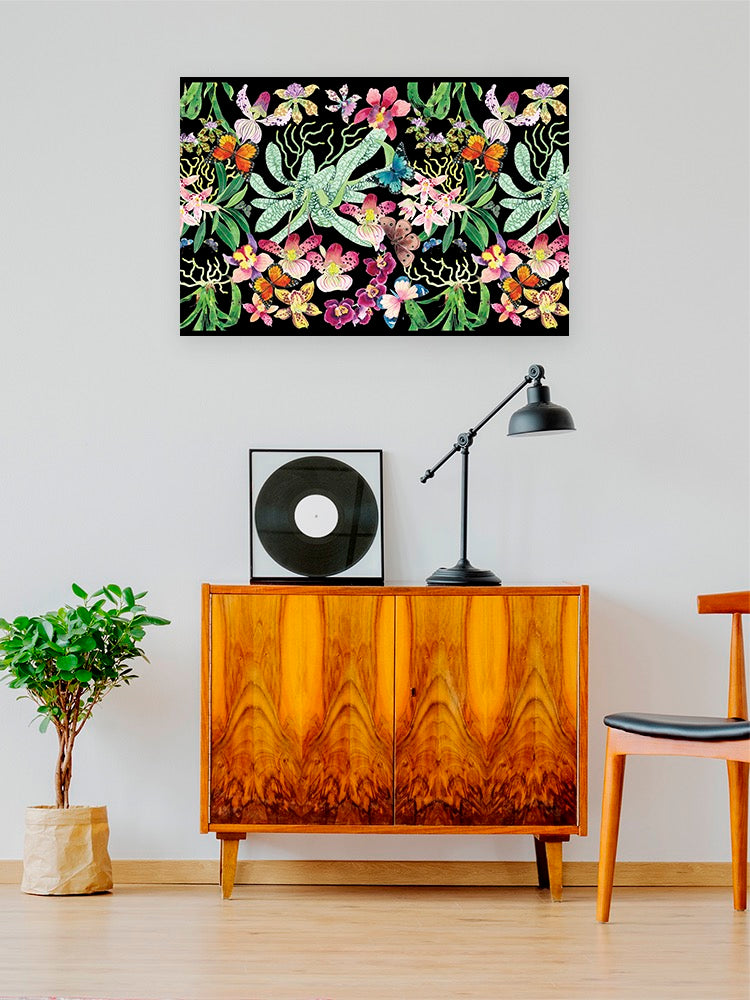 Colorful Orchid Pattern Wall Art -Gabby Malpas Designs