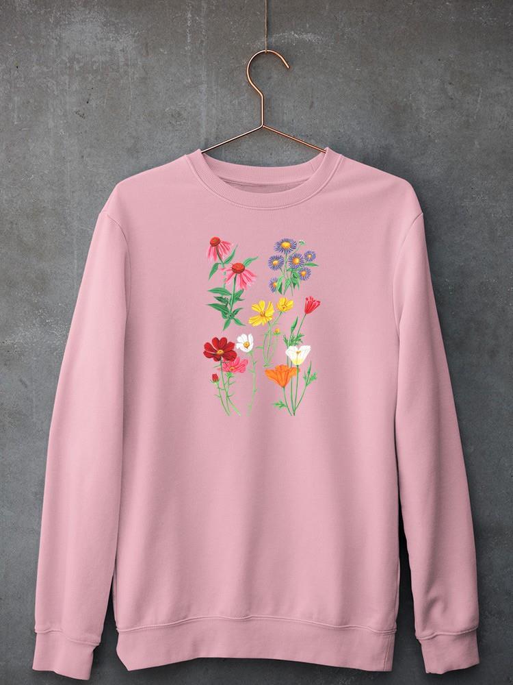 Wild Flowers I. Sweatshirt -Girija Kulkarni Designs