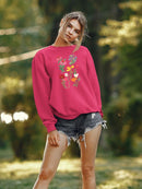 Wild Flowers I. Sweatshirt -Girija Kulkarni Designs
