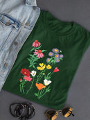 Wild Flowers I. T-shirt -Girija Kulkarni Designs