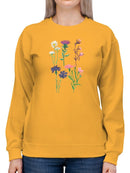 Wild Flowers Ii. Sweatshirt -Girija Kulkarni Designs