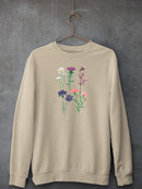 Wild Flowers Ii. Sweatshirt -Girija Kulkarni Designs