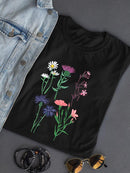 Wild Flowers Ii. T-shirt -Girija Kulkarni Designs