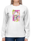 White Nuthatch. Sweatshirt -Girija Kulkarni Designs
