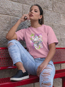 White Nuthatch. T-shirt -Girija Kulkarni Designs