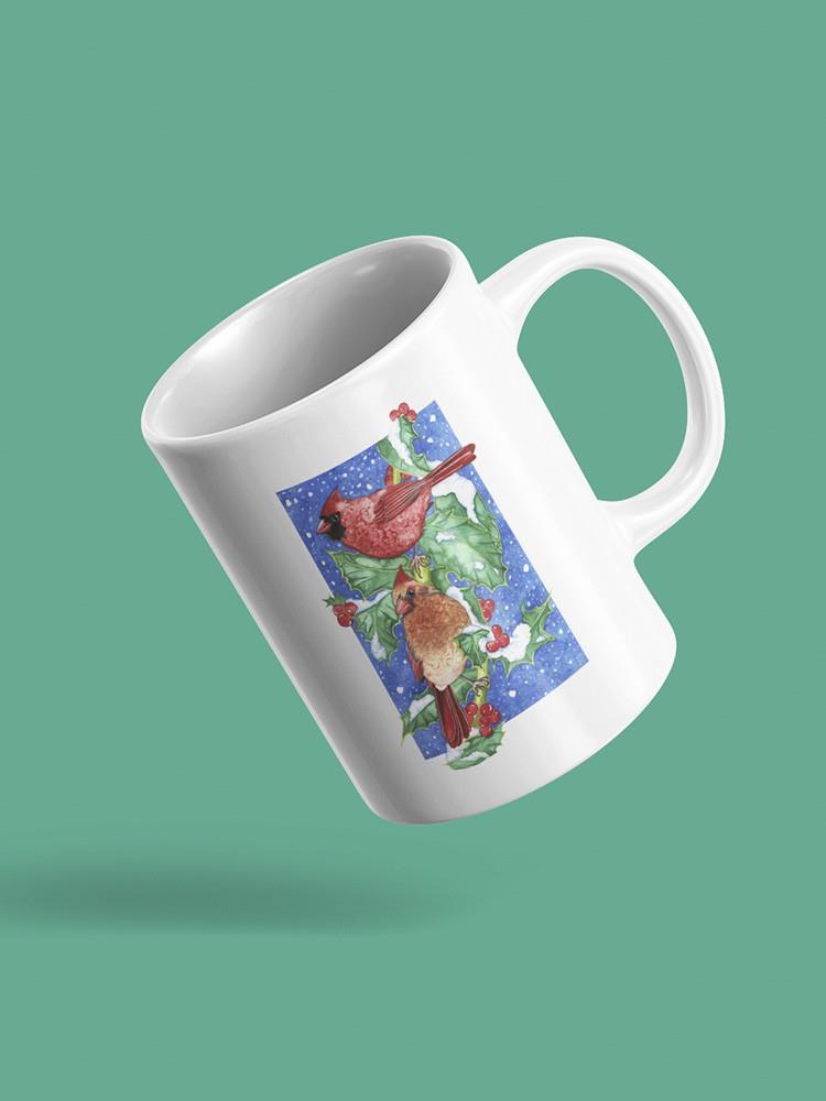 Red Inal Cute Mug -Girija Kulkarni Designs