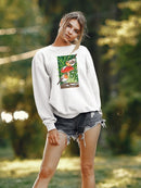 Robin On Mushroom. Sweatshirt -Girija Kulkarni Designs