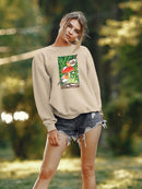 Robin On Mushroom. Sweatshirt -Girija Kulkarni Designs