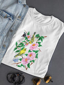 In The Pink Bloom. T-shirt -Girija Kulkarni Designs