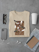 Goldfinch Cuties T-shirt -Girija Kulkarni Designs