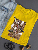 Goldfinch Cuties T-shirt -Girija Kulkarni Designs