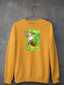 Goldfinch And Sunflower. Sweatshirt -Girija Kulkarni Designs