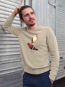 Finch Birds Sweatshirt -Girija Kulkarni Designs