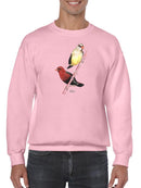 Finch Birds Sweatshirt -Girija Kulkarni Designs