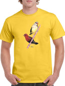 Finch Birds T-shirt -Girija Kulkarni Designs