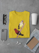 Finch Birds T-shirt -Girija Kulkarni Designs