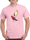 Finch Birds T-shirt -Girija Kulkarni Designs