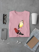 Finch Birds T-shirt -Girija Kulkarni Designs
