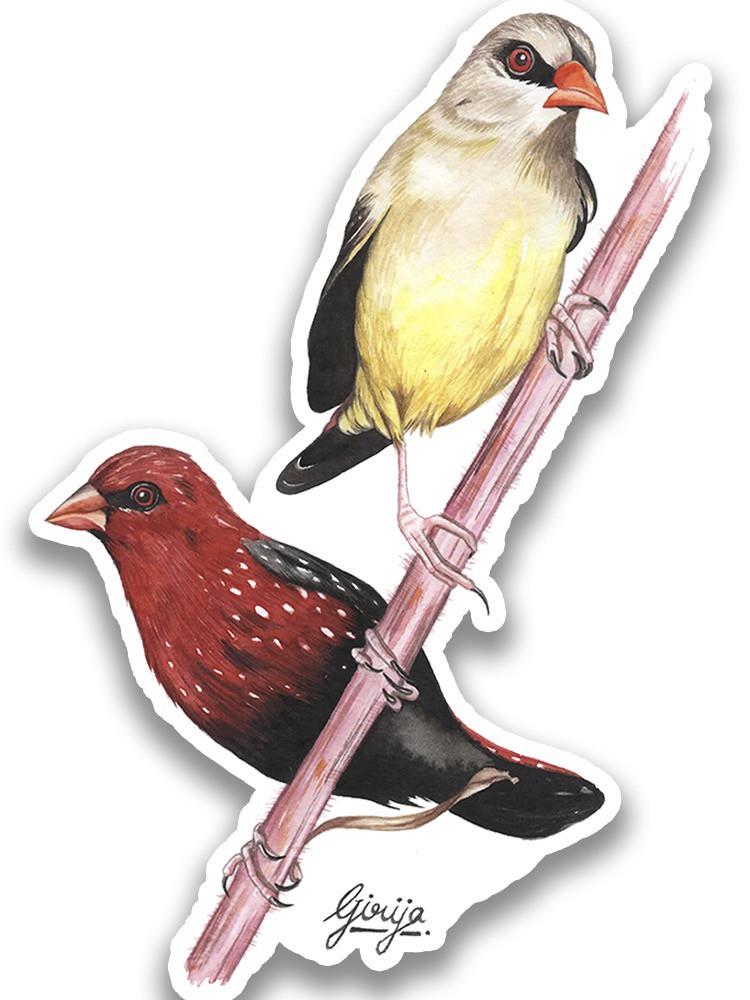 Finch Bird Sticker -Girija Kulkarni Designs