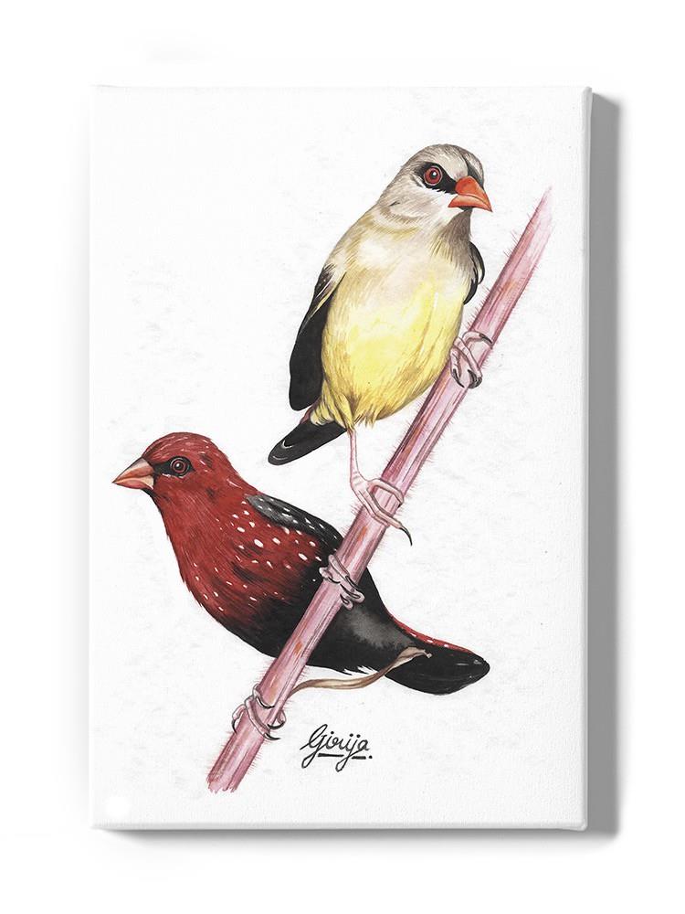 Finch Bird Wall Art -Girija Kulkarni Designs