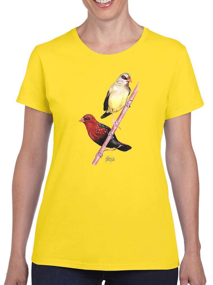 Finch Birds T-shirt -Girija Kulkarni Designs