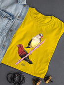 Finch Birds T-shirt -Girija Kulkarni Designs