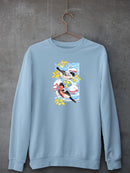 Bullfinch In Snow Ii Sweatshirt -Girija Kulkarni Designs