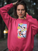 Bullfinch In Snow Ii Sweatshirt -Girija Kulkarni Designs