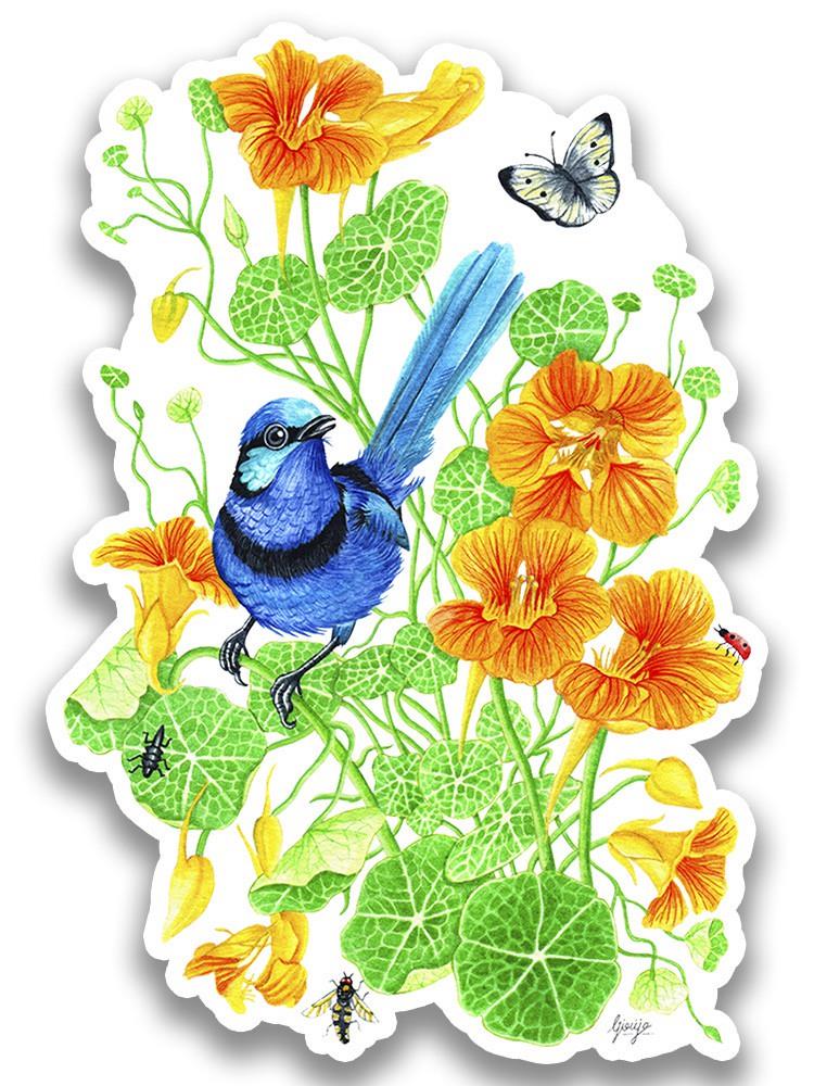 Bright Blue Sticker -Girija Kulkarni Designs