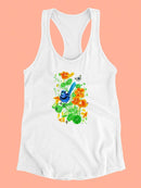 Bright Blue. T-shirt -Girija Kulkarni Designs