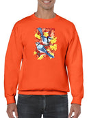 Bluejays In Maple. Sweatshirt -Girija Kulkarni Designs