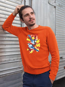 Bluejays In Maple. Sweatshirt -Girija Kulkarni Designs