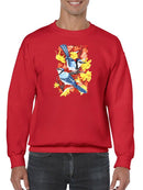 Bluejays In Maple. Sweatshirt -Girija Kulkarni Designs