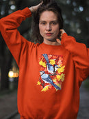 Bluejays In Maple. Sweatshirt -Girija Kulkarni Designs