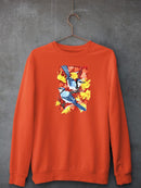 Bluejays In Maple. Sweatshirt -Girija Kulkarni Designs