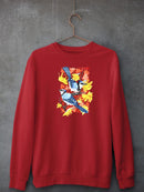 Bluejays In Maple. Sweatshirt -Girija Kulkarni Designs