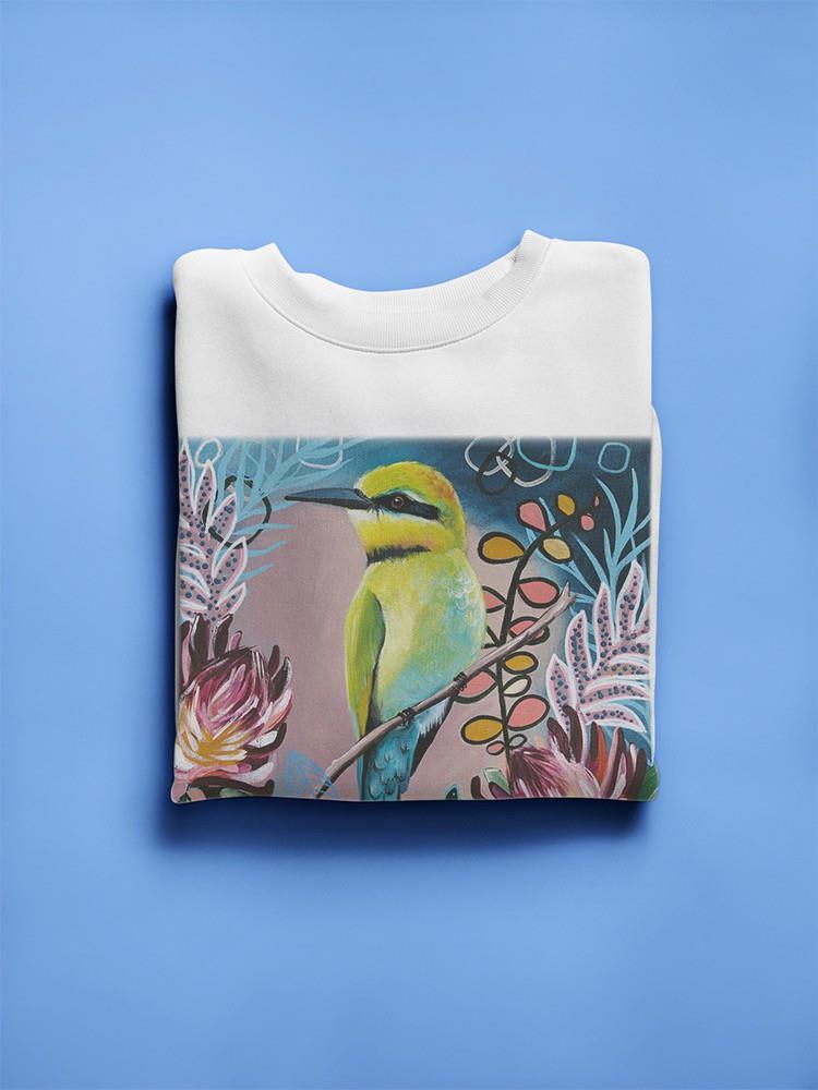 Abstract Rainbow Bee Eater. Sweatshirt -Heylie Morris Designs