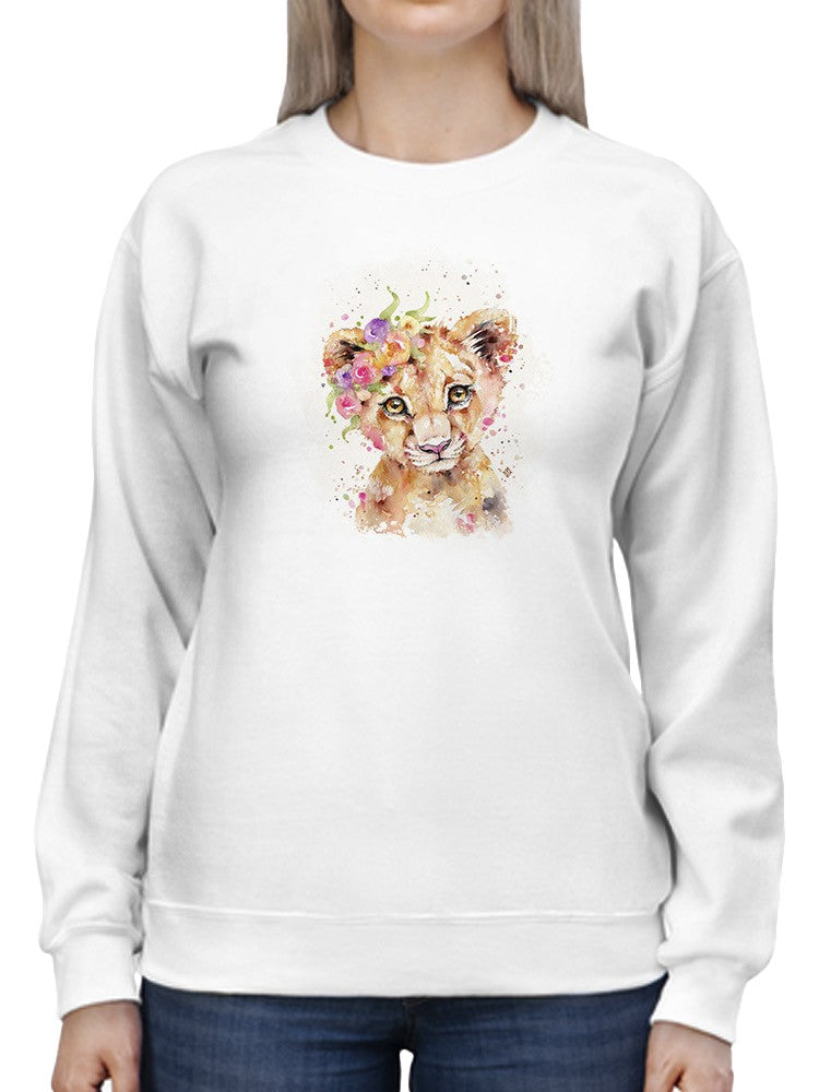 Little Lioness Cub Sweatshirt -Sillier Than Sally Designs