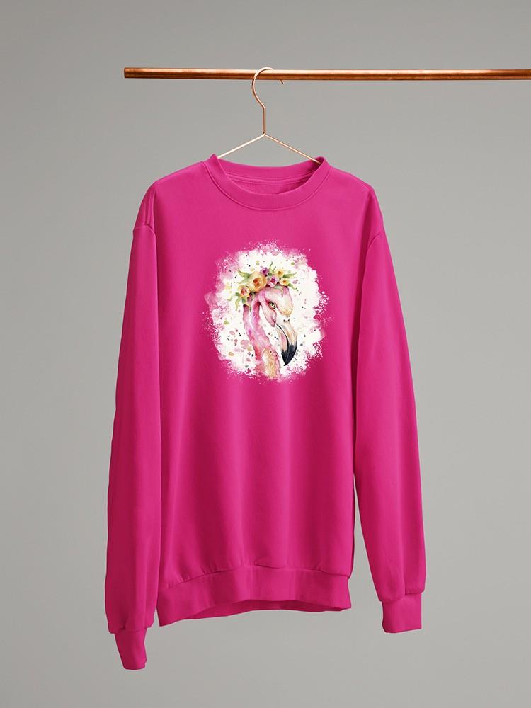 Little Flamingo Sweatshirt -Sillier Than Sally Designs