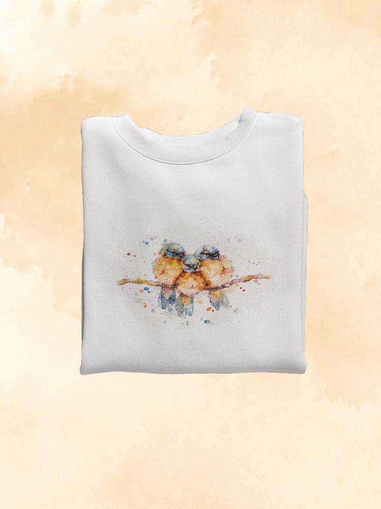 Baby Bluebirds Sweatshirt -Sillier Than Sally Designs
