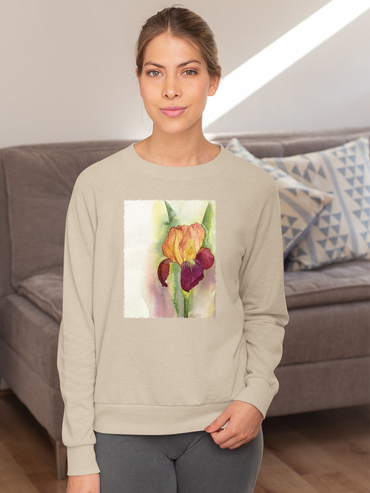 Blooming Bearded Iris Sweatshirt -Katie Lloyd Designs