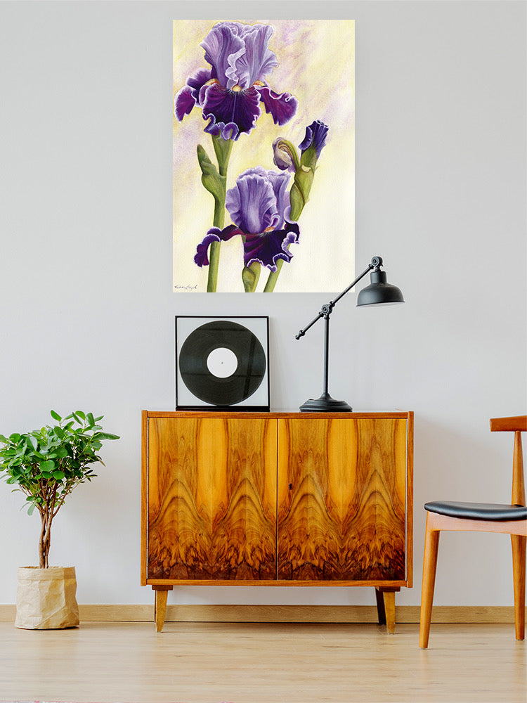 Family Iris Blooms Wall Art -Katie Lloyd Designs