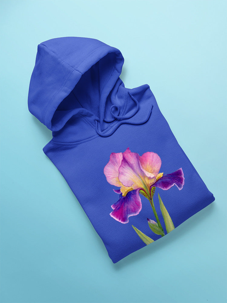 Lizzy Pink And Purple Iris Hoodie or Sweatshirt -Katie Lloyd Designs
